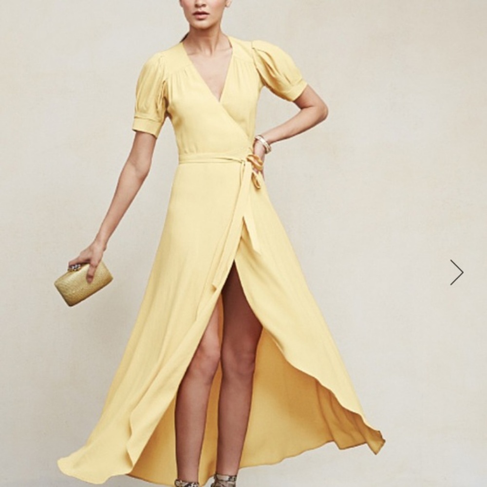 Reformation Lochness Dress in Buttercup XS - Picture 3 of 7